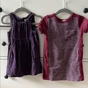 Crewcuts purple and burgundy dress